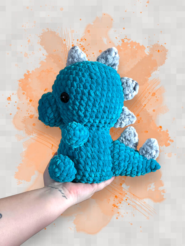Teal/Gray Speckled Dino