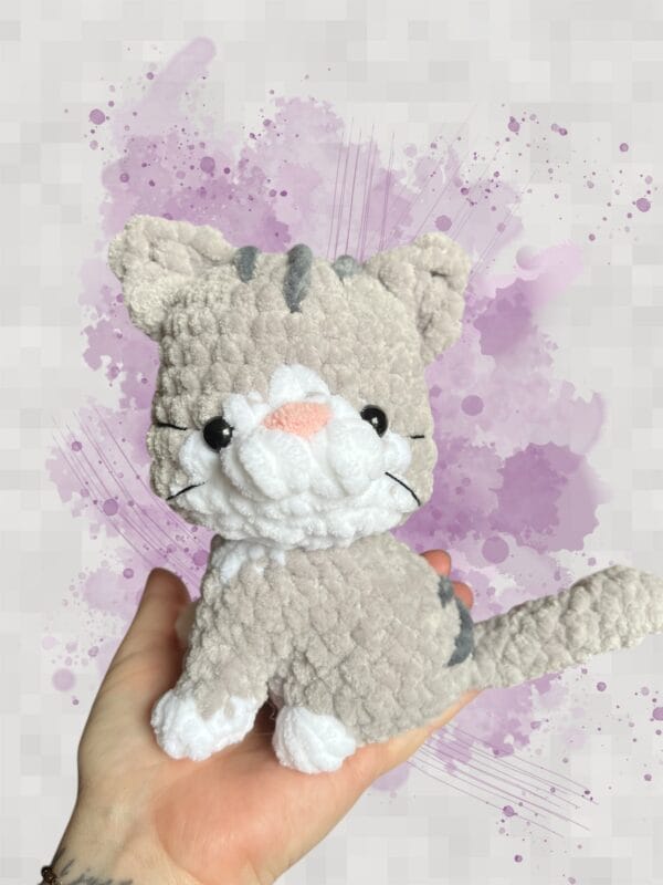 Kitten tabby grey