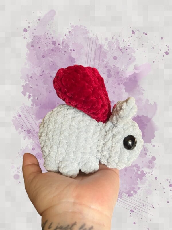 Lovebug  silver & red