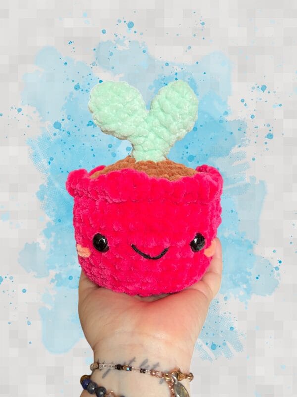 Sprout pink pot