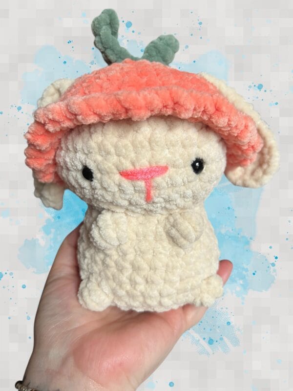 Bunny with carrot hat
