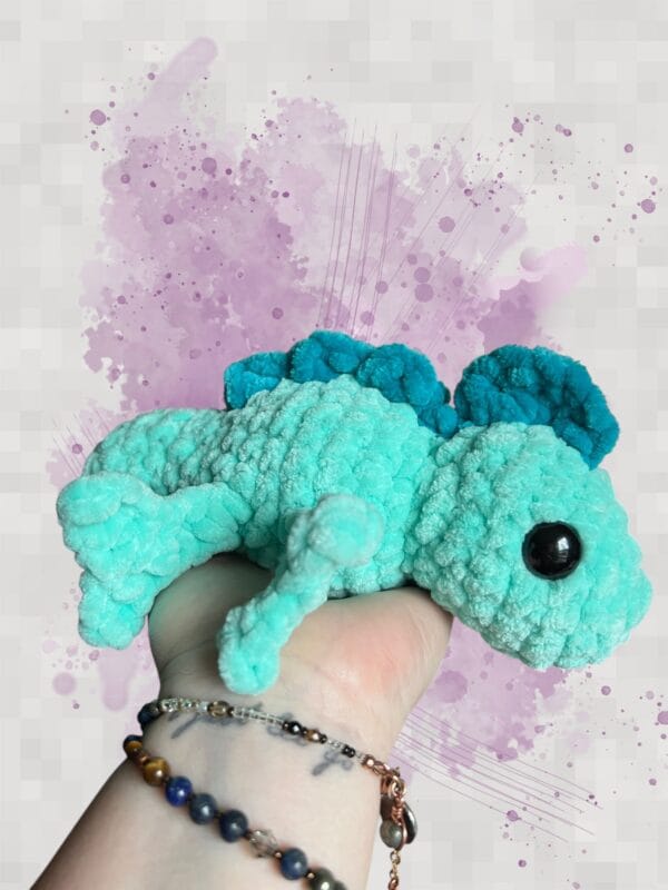 Chameleon green & turquoise