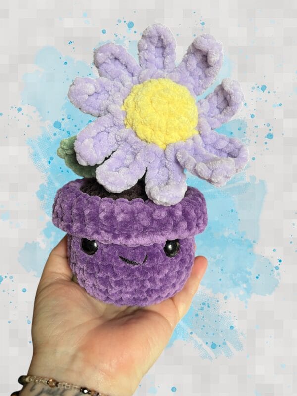 Flower pot - purple/purple